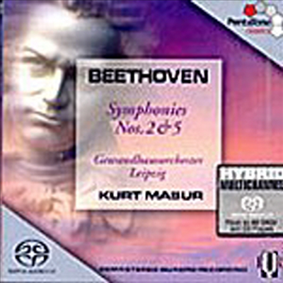 베토벤 : 교향곡 2, 5번 (Beethoven : Symphony No.2 Op.36, No.5 Op.67) (SACD Hybrid) - Kurt Masur