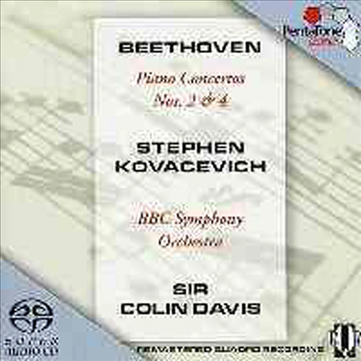 베토벤 : 피아노 협주곡 2, 4번 (Beethoven : Piano Concertos No.2 Op.19. No.4 Op.58) (SACD Hybrid) - Stephen Kovacevich
