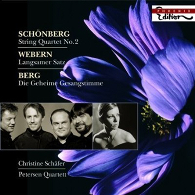 쇤베르크 : 현악 사중주 2번, 베베른 : 느린 악장 &amp; 베르크 : 서정조곡 일부 (Schonberg : String Quartet No.2 Op.10)(CD) - Christine Schafer