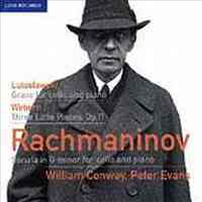 루토슬라프스키, 베베른, 라흐마니노프 : 첼로 작품집 (Witold Lutoslawski, Anton von Webern, Sergej Rachmaninow : Cello Works)(CD) - William Conway