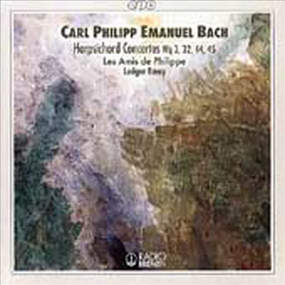 C.P.E. 바흐 : 하프시코드 협주곡 (C.P.E. Bach : Harpsichord Concertos Wq.3, 32, 44, 45)(CD) - Ludger Remy