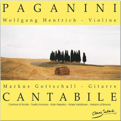 파가니니 : 바이올린과 기타 '칸타빌레' (Cantabile)(Digipack)(CD) - Wolfgang Hentrich