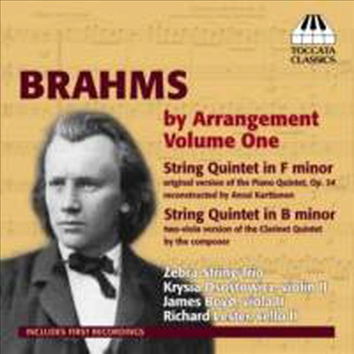 브람스가 편곡한 피아노 오중주와 클라리넷 오중주 (Brahms by Arrangement Vol.1)(CD) - Zebra String Trio