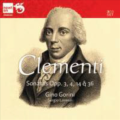 클레멘티: 2대의 피아노로 연주하는 소나타 (Clementi: Sonatas Opp. 3, 4, 14 &amp; 36) (3CD) - Sergio Lorenzi