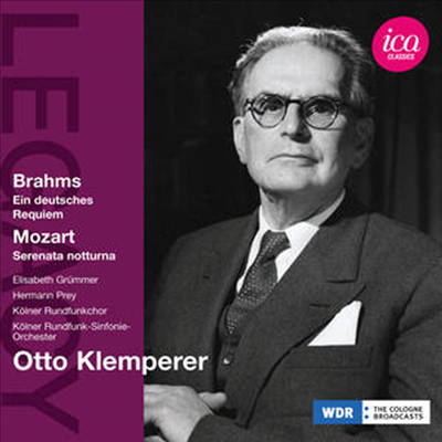 브람스 : 독일 레퀴엠 & 모차르트 : 세레나타 노투르나 K239 (Brahms : Ein Deutsches Requiem, Op. 45 & Mozart : Serenade No. 6 in D major, K239 'Serenata Notturna')(CD) - Otto Klemperer