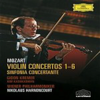 모차르트 : 바이올린 협주곡 1-5번, 신포니아 콘체르탄테 (Mozart : Violin Concertos No.1-5, Sinfonia Concertante) (2DVD) - Gidon Kremer