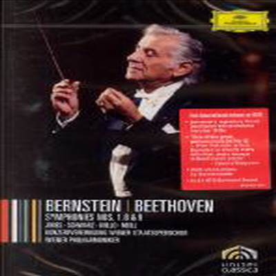 베토벤 교향곡 1,8 &amp; 9 (Beethoven : Symphonies Nos.1,8 &amp; 9) (DVD) - Leonard Berstein