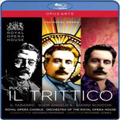 푸치니: 3부작 - '외투', '수녀 안젤리카', '자니 스키키' (Puccini : IL Trittico - 'Il Tabarro', 'Suor Angelica' & 'Gianni Schicchi')(3DVD)(Blu-ray) - Antonio Pappano