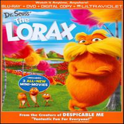 Dr. Seuss' The Lorax (로렉스) (Blu-ray+DVD+Digital Copy+UltraViolet) (2012)