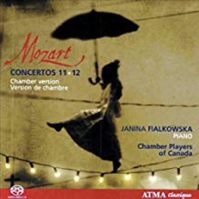 모차르트: 피아노 협주곡 11, 12번 (실내악 버전), 현악 사중주 4번 (Mozart: Piano Concertos Nos.11-12 K.413-415 (Chamber Version) (SACD Hybrid) - Janina Fialkowska