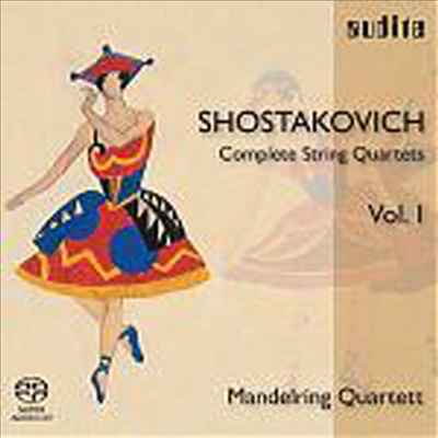 쇼스타코비치 : 현악 사중주 1, 2, 4번 (Shostakovich : String Quartet No.1, No.2, no.4) (SACD Hybrid) (+2006 카달로그 포함) - Mandelring Quartet