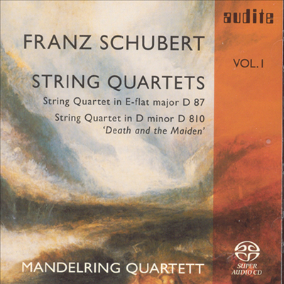 슈베르트 : 현악 사중주 D.810 &#39;죽음과 소녀&#39; &amp; 현악사중주D.87 (Schubert : String Quartet No.14) (SACD Hybrid) - Mandelring Quartet