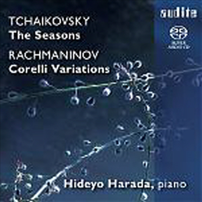 차이코프스키 : 사계 & 라흐마니노프 : 코렐리 주제 변주곡 (Tchaikovsky : The Seasons Op.37b) (SACD Hybrid) - Hideyo Harada