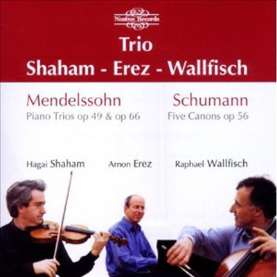멘델스존: 피아노 트리오 1, 2번 & 슈만: 페달 피아노를 위한 카논 형식의 6개의 소품 연습곡 (Mendelssohn: Trios Nos.1, 2 & Schumann: Etudes in Canon Form for Pedal Piano, Op.56)(CD) - Hagai Shaham