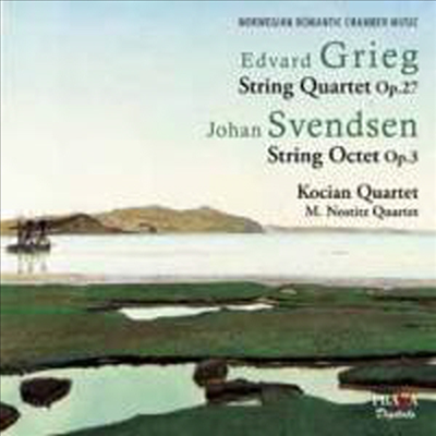 그리그 : 현악 사중주 Op.27 &amp; 스벤젠 : 현악 팔중주 Op.3 (Norwegian Romantic Chamber Music) (SACD Hybrid) - Kocian Quartet