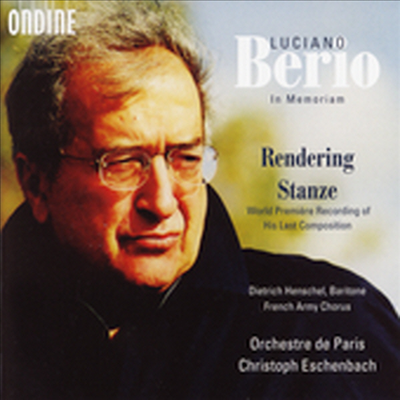 루치아노 베리오를 추모하며 - 렌더링, 스탄제 (Berio - In Memoriam)(CD) - Dietrich Henschel
