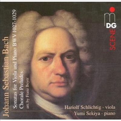 바흐 : 비올라 다 감바 소나타 (비올라 편곡 ) (Bach : Sonatas for viola and piano BWV 1027-1029) (SACD Hybrid) - Hariolf Schlichtig