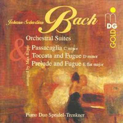 바흐-레거: 관현악 모음곡 전곡집 (두 대의 피아노 편곡) (Reger-Bach: Orchestra Suites) (2CD) - Piano Duo Trenkner - Speidel