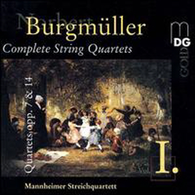 부르크뮐러: 현악 사중주 2, 4번 (Burgmuller: String Quartets opp.7 & 14)(CD) - Mannheimer Streichquartett