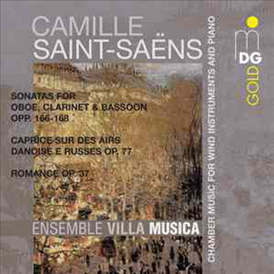 생상 : 오보에 소나타, 클라리넷 소나타, 바순 소나타 (Saint-Saens : Chamber Music for Wind Instruments and Piano)(CD) - Ensemble Villa Musica