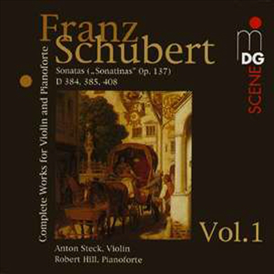 슈베르트 : 바이올린과 피아노를 위한 작품 1집 (Schubert : Complete Works for Violin and Pianoforte, Vol. 1)(CD) - Anton Steck