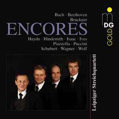 앙코르 - 바흐, 베토벤, 브루크너 : 현악 사중주 (Encores - Bach, Beethoven, Bruckner : String Quartets)(CD) - Leipziger Streichquartett