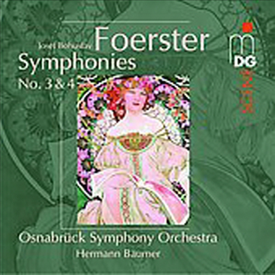 포에르스터 : 교향곡 3, 4번 (Josef Bohuslav Foerster : Symphony No.3 & 4)(CD) - Hermann Baumer