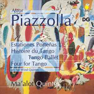 피아졸라 : 탱고 작품집 (목관 오중주 편곡반) (Piazzolla : Estaciones Portenas, Tango Ballet, Histoire Du Tango (arr. for Wind Quintet)(CD) - Ma'Alot Quintet