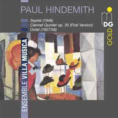 힌데미트: 실내악 작품집 - 칠중주, 클라리넷 오중주, 팔중주 (Hindemith: Septet, Quintet, Octet)(CD) - Ensemble Villa Musica