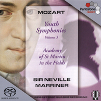 모차르트 : 교향곡 7, 8, 9, 19번 (Mozart : Symphony No.7, No.8, No.9, No.19) (SACD Hybrid) - Neville Marriner