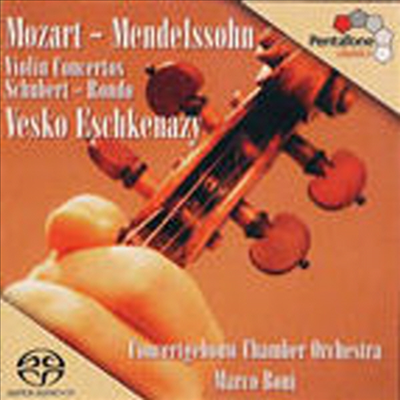 모차르트 : 바이올린 협주곡 5번, 멘델스존 : 바이올린 협주곡, 슈베르트 : 론도 (Mozart : Violin Concerto No.5 K.219, Mendelssohn : Violin Concerto, Schubert : Rondo D.438) (SACD Hybrid) - Vesko Eschkenaz