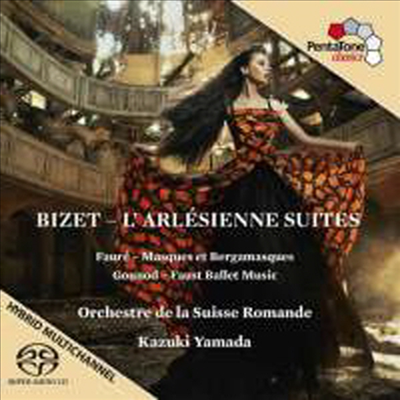 비제: 아를르의 여인 모음곡 &amp; 포레: 마스크와 베르가마스크 (Bizet: L&#39;Arlesienne Suites 1, 2 &amp; Faure: Masques Et Bergamasques, Op. 112) (SACD Hybrid) - Kazuki Yamada