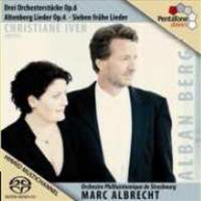 알반 베르크 : 세 개의 관현악소품 Op.6, 알텐베르크 가곡 Op.4, 7개의 초기의 노래 & 슈트라우스 : 술과 여자와 노래 (SACD Hybrid) - Christiane Iven