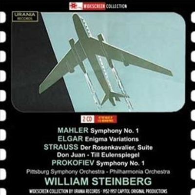 윌이엄 스타인버그가 지휘한 말러, R.슈트라우스, 엘가 & 프로코피예프 (William Steinberg - Mahler, Prokofiev, R.Strauss & Elgar) (2CD) - William Steinberg
