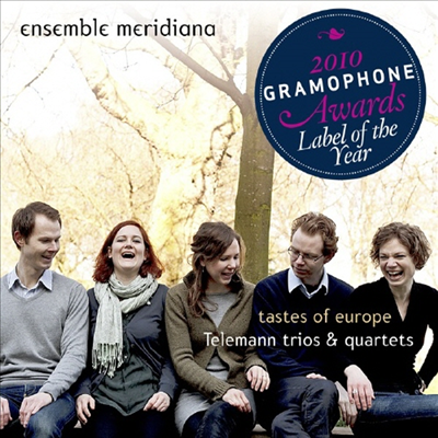 텔레만 : 트리오와 사중주 (Tastes of Europe - Telemann Trios and Quartets) (SACD Hybrid) - Ensemble Meridiana