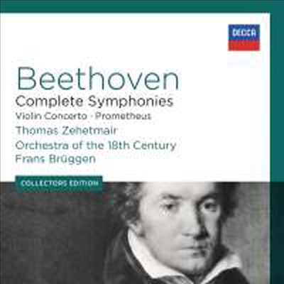 베토벤: 교향곡 1번 - 9번 &amp; 바이올린 협주곡 (Beethoven: Complete Symphonies Nos.1 - 9 &amp; Violin Concerto) (7CD Boxset) - Frans Bruggen