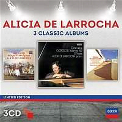 알리시아 데 라로차 - 3개의 클래식 앨범 (Alicia De Larrocha - 3 Classic Albums) (3CD) - Alicia De Larrocha