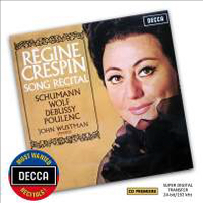 크레스팽 가곡 리사이틀 (Regine Crespin Song Recital - Decca Most Wanted Recitals Vol. 11)(CD) - Regine Crespin