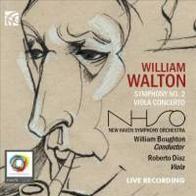 월튼: 교향곡 2번 &amp; 비올라 협주곡 (Walton: Symphony No.2 &amp; Viola Concerto)(CD) - William Boughton