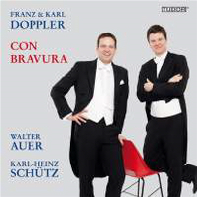 도플러: 두 대의 플루트를 위한 작품집 (Con Bravura - Doppler: Works for Two Flute)(CD) - Walter Auer