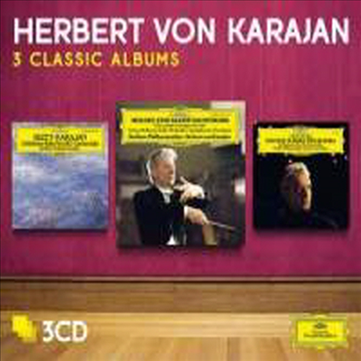 카라얀 - 비제, 모차르트, 레스피기 &amp; 프로코피에프 3개의 클래식 앨범 (Herbert von Karajan - Bizet, Grieg, Mozart, Prokofiev &amp; Respighi 3 Classic Albums) (3CD) - Herbert von Karajan