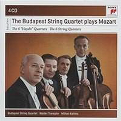 모차르트: 하이든 사중주, 현악 5중주 1-6번 (Mozart: 6 Haydn Quartets & 6 String Quintets) (4CD Boxset) - Budapest String Quartet