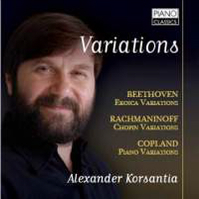 베토벤: 에로이카 변주곡 &amp; 라흐마니노프: 쇼팽 테마에 의한 변주곡 (Beethoven: Eroica Variations, Op. 35 &amp; Rachmaninov: Variations On A Theme Of Chopin, Op. 22)(CD) - Alexander Korsantia