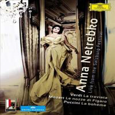 안나 네트렙코가 출연한 잘츠부르크 3대 오페라 - 라트라비아타, 피가로의 결혼 & 라보엠 (Anna Netrebko - Live from the Salzburg Festival : La Traviata, La Boheme & Le nozze di Figaro, K492) (3Blu-rau)(한