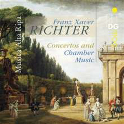 리히터: 플루트 협주곡, 오보에 협주곡 &amp; 두 대의 바이올린과 첼로를 위한 소나타 (Richter: Flute Concerto, Oboe Concerto &amp; Sonata for Two Violins and Cello)(CD) - Musica Alta Ripa