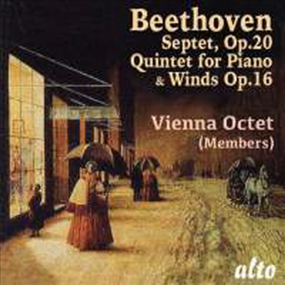 베토벤: 현과 목관을 위한 7중주 Op.20 & 피아노 오중주 Op.16 (Beethoven: Septet, Op. 20 & Quintet for Pianos and Winds)(CD) - Vienna Octet