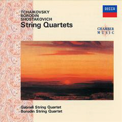 차이코프스키, 보로딘, 쇼스타코비치: 현악 사중주 (Tchaikovsky, Borodin, Shostakovich: String Quartets) (일본반)(CD) - Gabrieli String Quartet