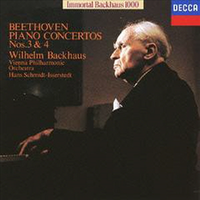 베토벤: 피아노 협주곡 3, 4번 (Beethoven: Piano Concertos Nos.3 & 4) (Ltd. Ed)(일본반)(CD) - Wilhelm Backhaus