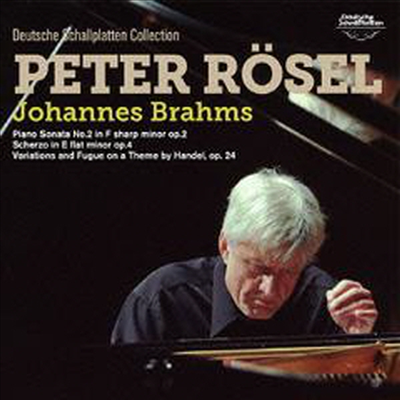 브람스: 피아노 소나타 2번, 스케르쪼, 헨델 주제 변주곡 (Brahms: Piano Sonata No.2, Scherzo Op.4, Variations And Fugue On A Theme By Handel. Op.24) (일본반)(CD) - Peter Rosel