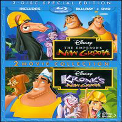 The Emperor's New Groove (쿠스코 쿠스코)/Kronk's New Groove (쿠스코 쿠스코 2) (Three-Disc Special Edition) (한글무자막)(Blu-ray / DVD) (2000)
